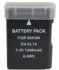 Battery for Nikon EN-EL14 D3100 D3200 D5100 D5200 P7000 P7100 P7700 D3300